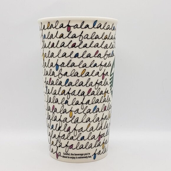 Starbucks Holiday 2011 Series Falalalala Double Walled Ceramic Tumbler - Picture 2 of 6